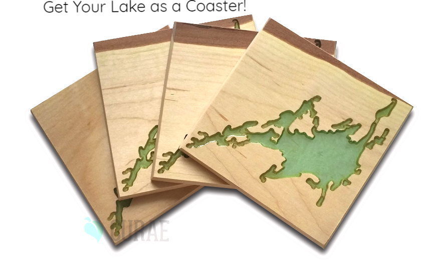 Custom "Any Lake" Coaster Set - Curae